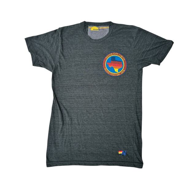 Aviator Nation Austin City Limits Music Festival Tee 2016 Size M Grey - Picture 1 of 6